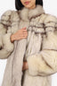 Vintage Norwegian Blue Fox Fur Coat Estimated Size S