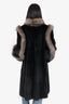 Vintage Canadian Dark Ranch Mink/Fox Fur Long Coat Estimated Size S/M