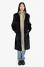 Vintage Canadian Dark Ranch Mink/Fox Fur Long Coat Estimated Size M