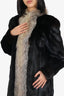 Vintage Canadian Dark Ranch Mink/Fox Fur Long Coat Estimated Size M