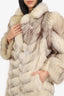 Vintage Norwegian 'Blue' Fox Fur Coat Estimated Size S