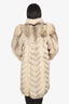 Vintage Norwegian 'Blue' Fox Fur Coat Estimated Size S