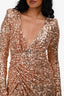 Abyss by Abby Rose Gold 'Superstar' Sequin Maxi Dress Size S