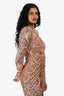 Abyss by Abby Rose Gold 'Superstar' Sequin Maxi Dress Size S