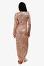 Abyss by Abby Rose Gold 'Superstar' Sequin Maxi Dress Size S