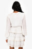 Hemant & Nandita White 'Veda' Long Sleeve Mini Dress Size XS