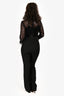 Elle Zeitoune Black 'Remi' Sequin/Feather Jumpsuit Size S