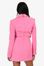 Misha Pink 'Luise' Cut Out Blazer Mini Dress Size XS