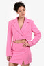 Misha Pink 'Luise' Cut Out Blazer Mini Dress Size M