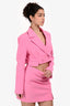 Misha Pink 'Luise' Cut Out Blazer Mini Dress Size M