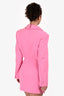Misha Pink 'Luise' Cut Out Blazer Mini Dress Size M
