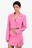 Misha Pink 'Luise' Cut Out Blazer Mini Dress Size S