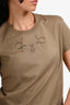 Hermès Taupe Graphic Print Short Sleeve T-shirt Size 38