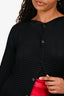 Issey Miyake Black Pleated Cardigan Size 2
