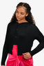 Issey Miyake Black Pleated Cardigan Size 2