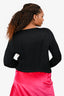 Issey Miyake Black Pleated Cardigan Size 2