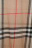 Burberry Brown Tartan Patterned Scarf