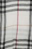 Burberry Light Beige Tartan Patterned Scarf