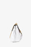 Valentino White Leather VRing Shoulder Bag