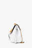 Valentino White Leather VRing Shoulder Bag