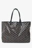 Goyard 2015 Black Goyardine St. Louis PM Tote with Pouch