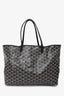 Goyard 2015 Black Goyardine St. Louis PM Tote with Pouch