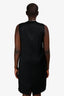 Rag & Bone Black Silk Ribbed Sleeveless Knit Mini Dress Size M