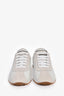 Brunello Cucinelli White Leather/Suede Sneakers Size 37.5