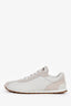 Brunello Cucinelli White Leather/Suede Sneakers Size 37.5