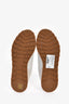 Brunello Cucinelli White Leather/Suede Sneakers Size 37.5