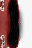 Pre-Loved Chanel™ 2011 Burgundy Lucky Charms Embossed Medium Single Flap Silver Hardware