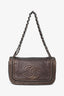 Pre-Loved Chanel™ 2005/2006 Metallic Brown Luxe Ligne Flap