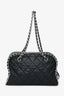 Pre-Loved Chanel™ 2011/2012 Black Lambskin Chain Around Bowler Bag