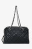 Pre-Loved Chanel™ 2011/2012 Black Lambskin Chain Around Bowler Bag