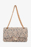 Pre-Loved Chanel™ 2005/2006 Cream Tweed Medium Double Flap