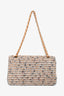 Pre-Loved Chanel™ 2005/2006 Cream Tweed Medium Double Flap