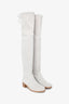 Stuart Weitzman Beige Suede Leather Highland Boots Size 4