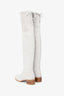 Stuart Weitzman Beige Suede Leather Highland Boots Size 4