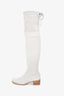 Stuart Weitzman Beige Suede Leather Highland Boots Size 4