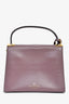Valentino Purple Leather 'My Rockstud' Top Handle Bag with Strap