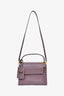 Valentino Purple Leather 'My Rockstud' Top Handle Bag with Strap