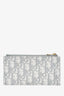 Christian Dior 2021 Grey Oblique Medium 'Saddle Pouch' with Chain