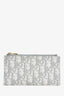 Christian Dior 2021 Grey Oblique Medium 'Saddle Pouch' with Chain