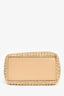 Cult Gaia Beige Raffia Mini Basket Bamboo Top Handle with Strap