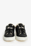 Hermes Black Leather/Shearling Kelly Buckle 'Day' Sneakers Size 38