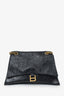 Balenciaga Black Crushed Calfskin Medium Crush Chain Bag