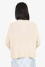 Monse Cream Wool Pearl Detail Knit Sweater Size XS