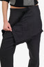 3.1 Phillip Lim Grey Wool Frayed Overlay Panel Pants Size 8