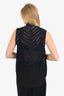 3.1 Phillip Lim Black/Navy Silk Lace Blouse Size 6