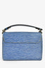 Louis Vuitton 2015 Blue Denim Epi Leather 'Twist' MM Shoulder Bag